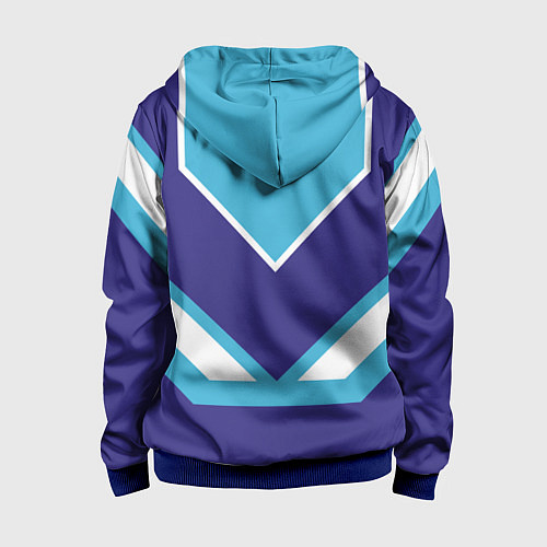 Детская толстовка на молнии Сладкая Катя / 3D-Синий – фото 2