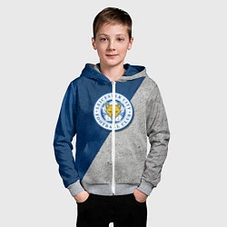 Толстовка на молнии детская Leicester City FC, цвет: 3D-меланж — фото 2