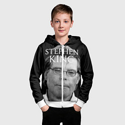 Толстовка на молнии детская Stephen King, цвет: 3D-белый — фото 2