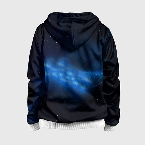 Детская толстовка на молнии Pirate Station: Blue Space / 3D-Белый – фото 2