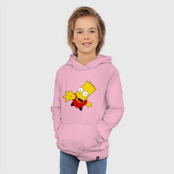 Толстовка детская хлопковая Simpsons 8, цвет: светло-розовый — фото 2