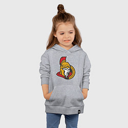 Толстовка детская хлопковая Ottawa Senators, цвет: меланж — фото 2