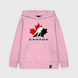 Толстовка детская хлопковая Canada, цвет: светло-розовый