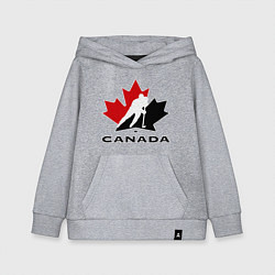 Толстовка детская хлопковая Canada, цвет: меланж