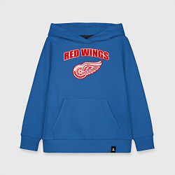 Толстовка детская хлопковая Detroit Red Wings, цвет: синий