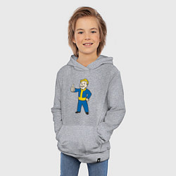 Толстовка детская хлопковая Fallout Boy, цвет: меланж — фото 2