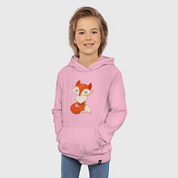 Толстовка детская хлопковая Лисичка, цвет: светло-розовый — фото 2