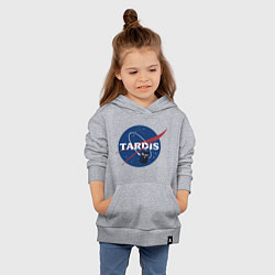 Толстовка детская хлопковая Tardis NASA, цвет: меланж — фото 2