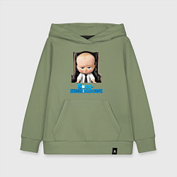 Толстовка детская хлопковая Boss Baby, цвет: авокадо