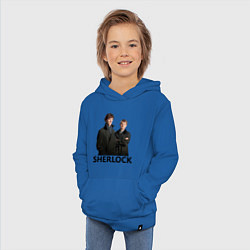 Толстовка детская хлопковая Sherlock, цвет: синий — фото 2