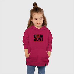 Толстовка детская хлопковая Bon Jovi: Nice day, цвет: маджента — фото 2