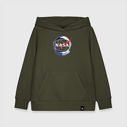 Толстовка детская хлопковая NASA, цвет: хаки