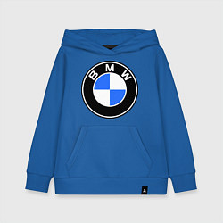 Толстовка детская хлопковая Logo BMW, цвет: синий