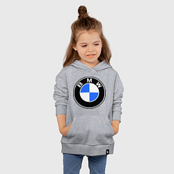 Толстовка детская хлопковая Logo BMW, цвет: меланж — фото 2