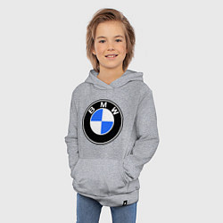 Толстовка детская хлопковая Logo BMW, цвет: меланж — фото 2