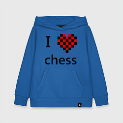 Детская толстовка-худи I love chess