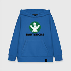 Толстовка детская хлопковая Bartsucks, цвет: синий