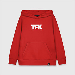 Толстовка детская хлопковая TFK: White Logo, цвет: красный