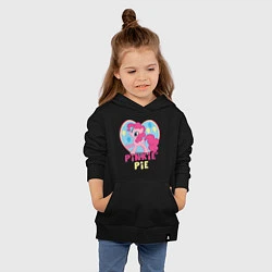 Толстовка детская хлопковая Pinkie Pie: in my heart, цвет: черный — фото 2