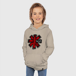 Толстовка детская хлопковая Red Hot Chili Peppers, цвет: миндальный — фото 2