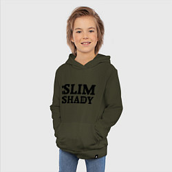 Толстовка детская хлопковая Slim Shady: Big E, цвет: хаки — фото 2