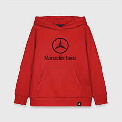 Толстовка детская хлопковая Logo Mercedes-Benz, цвет: красный