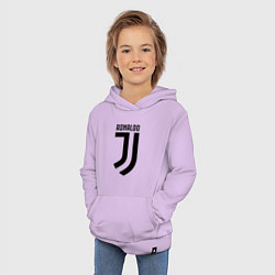 Толстовка детская хлопковая Ronaldo CR7, цвет: лаванда — фото 2