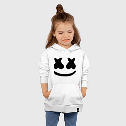 Толстовка детская хлопковая Marshmello, цвет: белый — фото 2