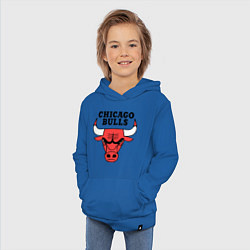 Толстовка детская хлопковая Chicago Bulls, цвет: синий — фото 2