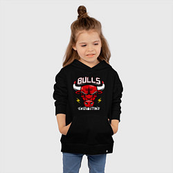 Толстовка детская хлопковая Chicago Bulls est. 1966, цвет: черный — фото 2