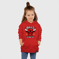 Толстовка детская хлопковая Chicago Bulls est. 1966, цвет: красный — фото 2