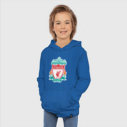 Толстовка детская хлопковая Liverpool FC, цвет: синий — фото 2