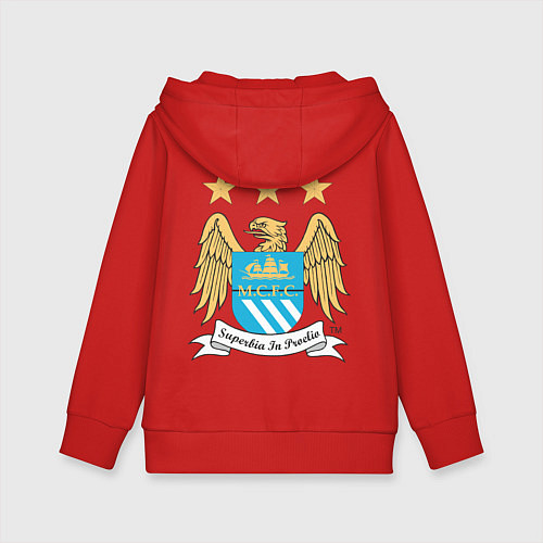 Детская толстовка-худи Manchester City FC / Красный – фото 2