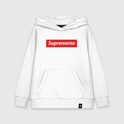 Толстовка детская хлопковая Suprememe, цвет: белый