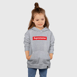 Толстовка детская хлопковая Suprememe, цвет: меланж — фото 2