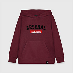 Детская толстовка-худи FC Arsenal Est. 1886