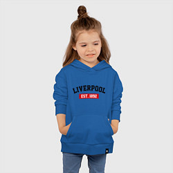 Толстовка детская хлопковая FC Liverpool Est. 1892, цвет: синий — фото 2