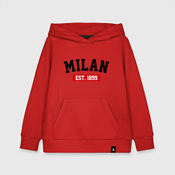 Детская толстовка-худи FC Milan Est. 1899