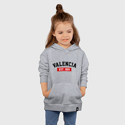 Толстовка детская хлопковая FC Valencia Est. 1919, цвет: меланж — фото 2