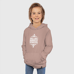 Толстовка детская хлопковая Harvest Themselves, цвет: пыльно-розовый — фото 2