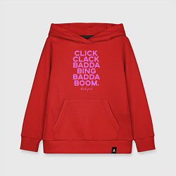 Детская толстовка-худи Click Clack Black Pink