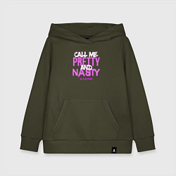 Толстовка детская хлопковая Call Me Pretty & Nasty, цвет: хаки