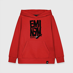 Толстовка детская хлопковая Eminem recovery, цвет: красный