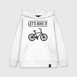 Детская толстовка-худи Lets bike it