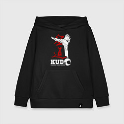 Толстовка детская хлопковая Kudo, цвет: черный