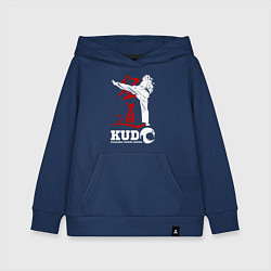 Толстовка детская хлопковая Kudo, цвет: тёмно-синий