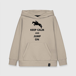 Детская толстовка-худи Keep Calm & Jump On