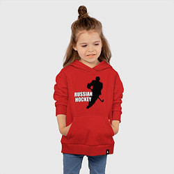 Толстовка детская хлопковая Russian Red Hockey, цвет: красный — фото 2