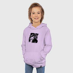 Толстовка детская хлопковая JoJo, цвет: лаванда — фото 2