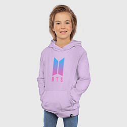 Толстовка детская хлопковая BTS: Neon V, цвет: лаванда — фото 2